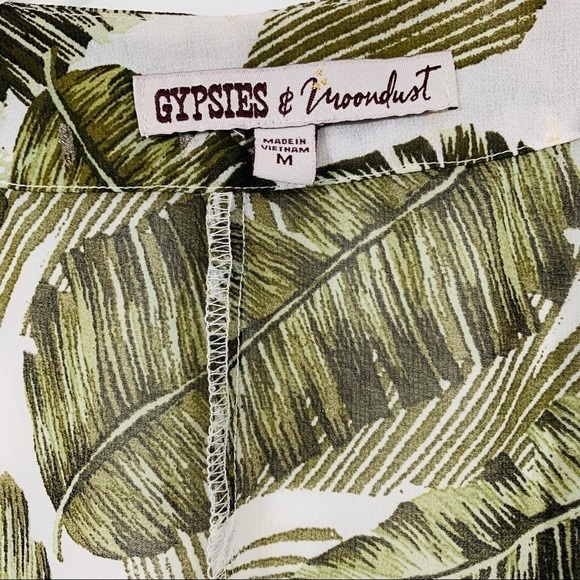 Gypsies & Moondust Cover Up Kimono Leaves - Picture 7 of 10